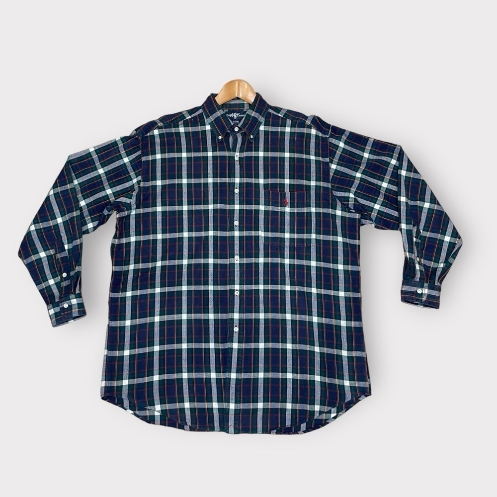 Ralph Lauren Blaine Plaid Button Down Men’s Large